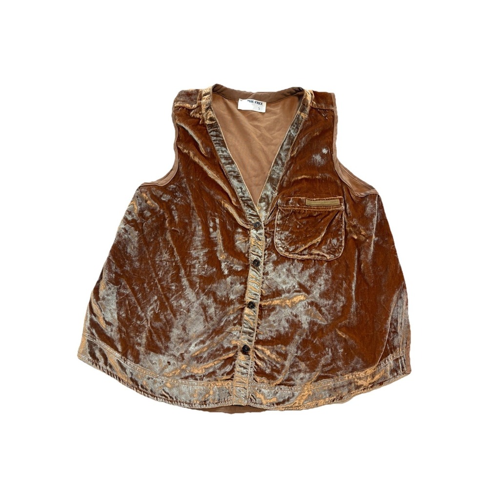 We The Free Velvet South Side Shirt Size Small Amber Free People Rodeo Western